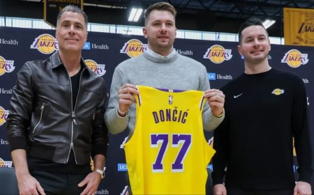 Los Lakers presentaron a Doncic