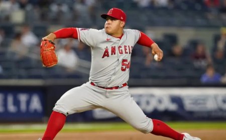 José Suárez por un cupo en la rotación de Angelinos