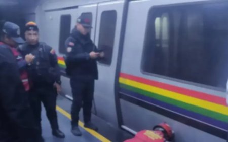 Se lanzó a los rieles del Metro de Caracas y sobrevivió