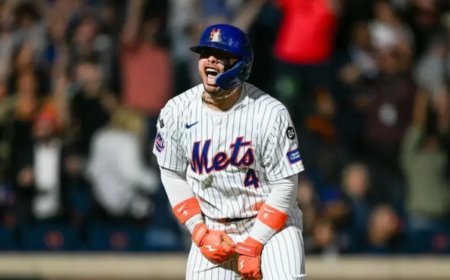 Francisco Álvarez muestra ya a los Mets en el Spring Training lo que trajo