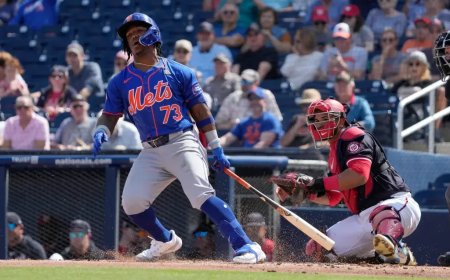 Luisángel Acuña le pone todo para estar en el Opening Day
