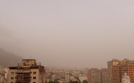 Nube de polvo del Sahara colisionará Venezuela hasta el 18 de abril