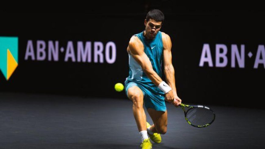 Alcaraz debuta en Rotterdam con trabajado triunfo
