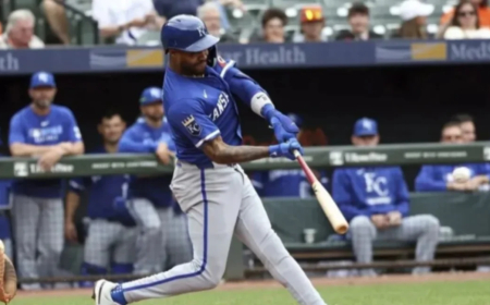 Maikel García duplicó y ahora batea .323