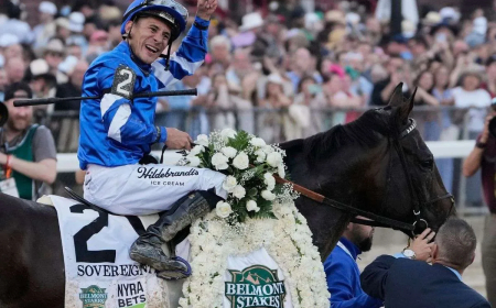 Zuliano Junior Alvarado encumbrado en la historia: ganó el Beltmont Stake