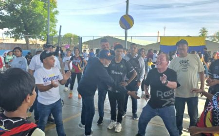 Di Martino estiluma el deporte en la parroquia Cacique Mara