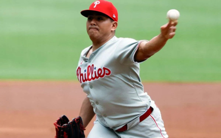 Ranger Suárez ponchó a 8 y ganó el séptimo