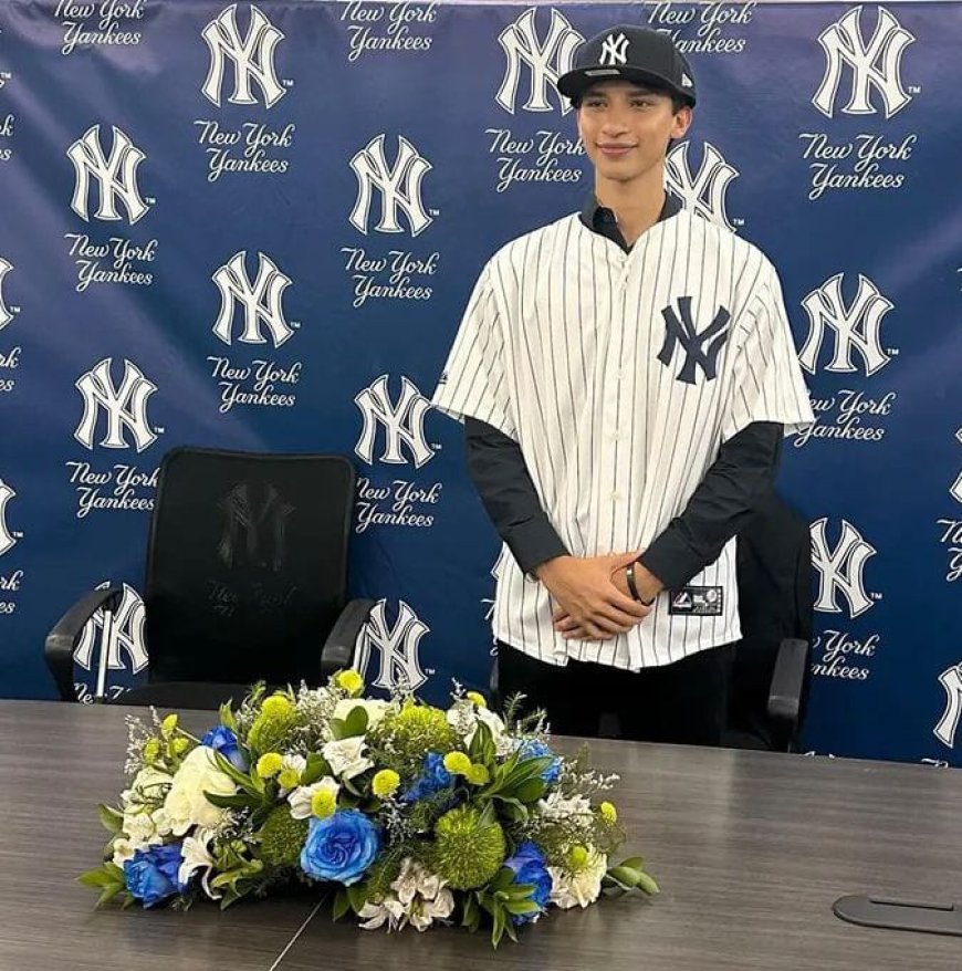 Yankees firmó a joven pitcher barines