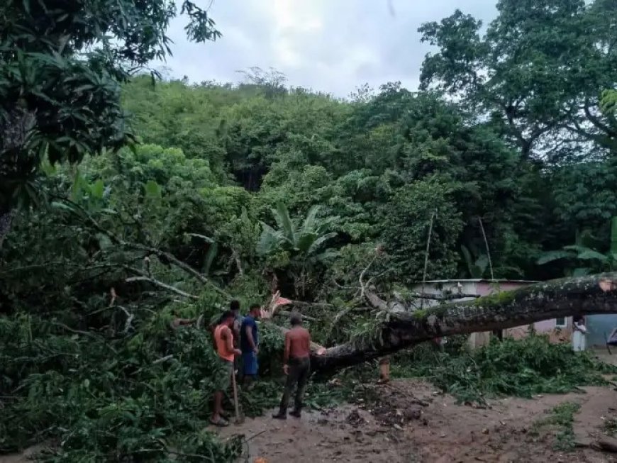 Aisladas por las lluvias comunidades rurales de Miranda