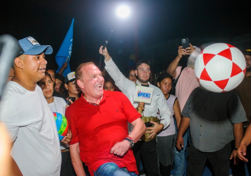 Di Martino inauguró una cancha en La Montañita y comenzó a impulsar el deporte de Maracaibo