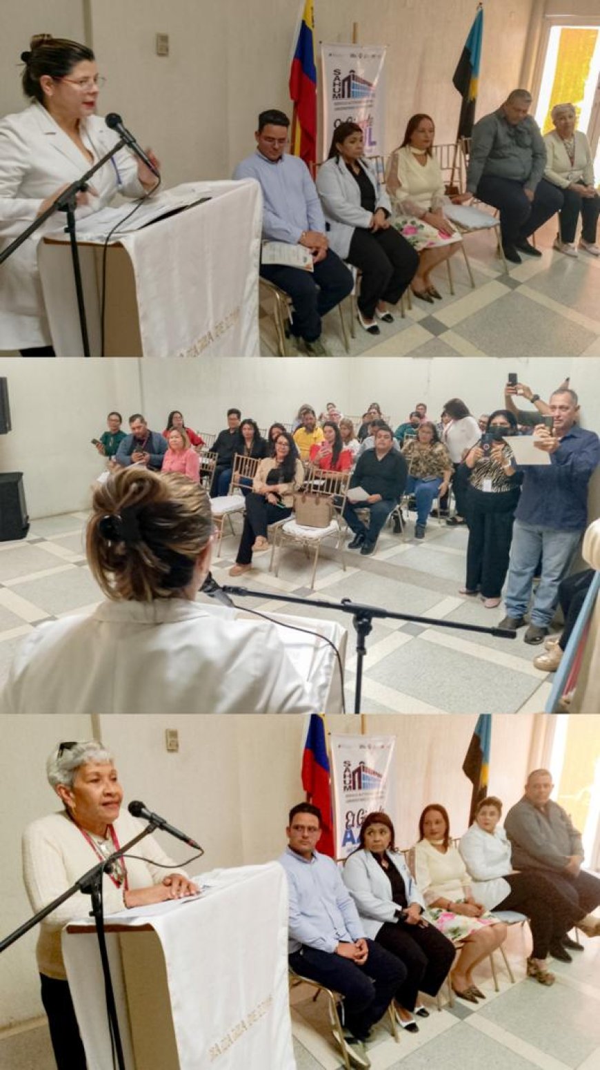¡Celebrando con los periodistas en el Gigante de la Salud! 