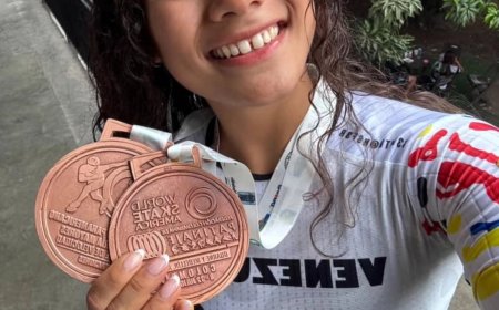 COLOMBIA: Barinesa Nelly Fernández brilló en Panamericano de Patinaje