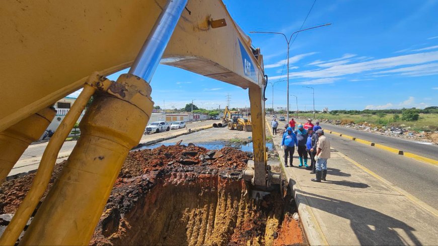 Gobierno Bolivariano sustituyó 24 metros de colectores en la Circunvalación 3