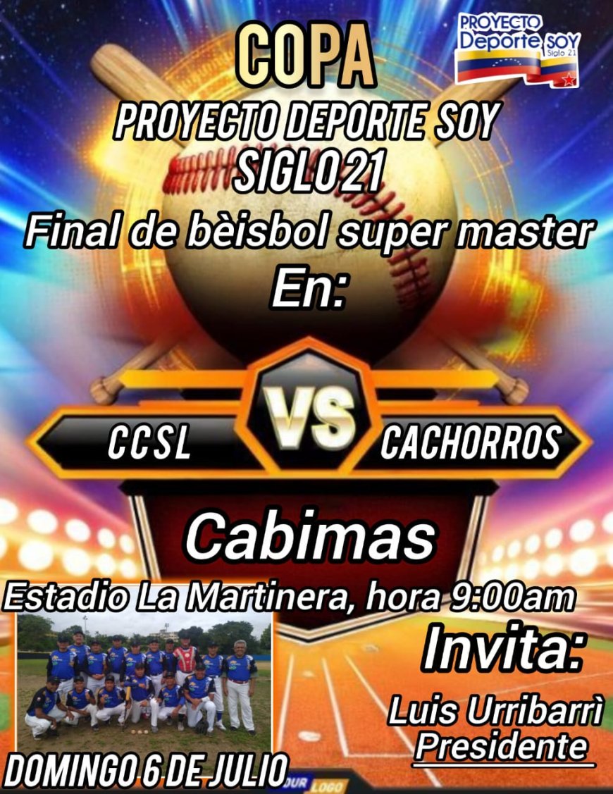 Este domingo podría definirse el campeón del beisbol Súper Máster