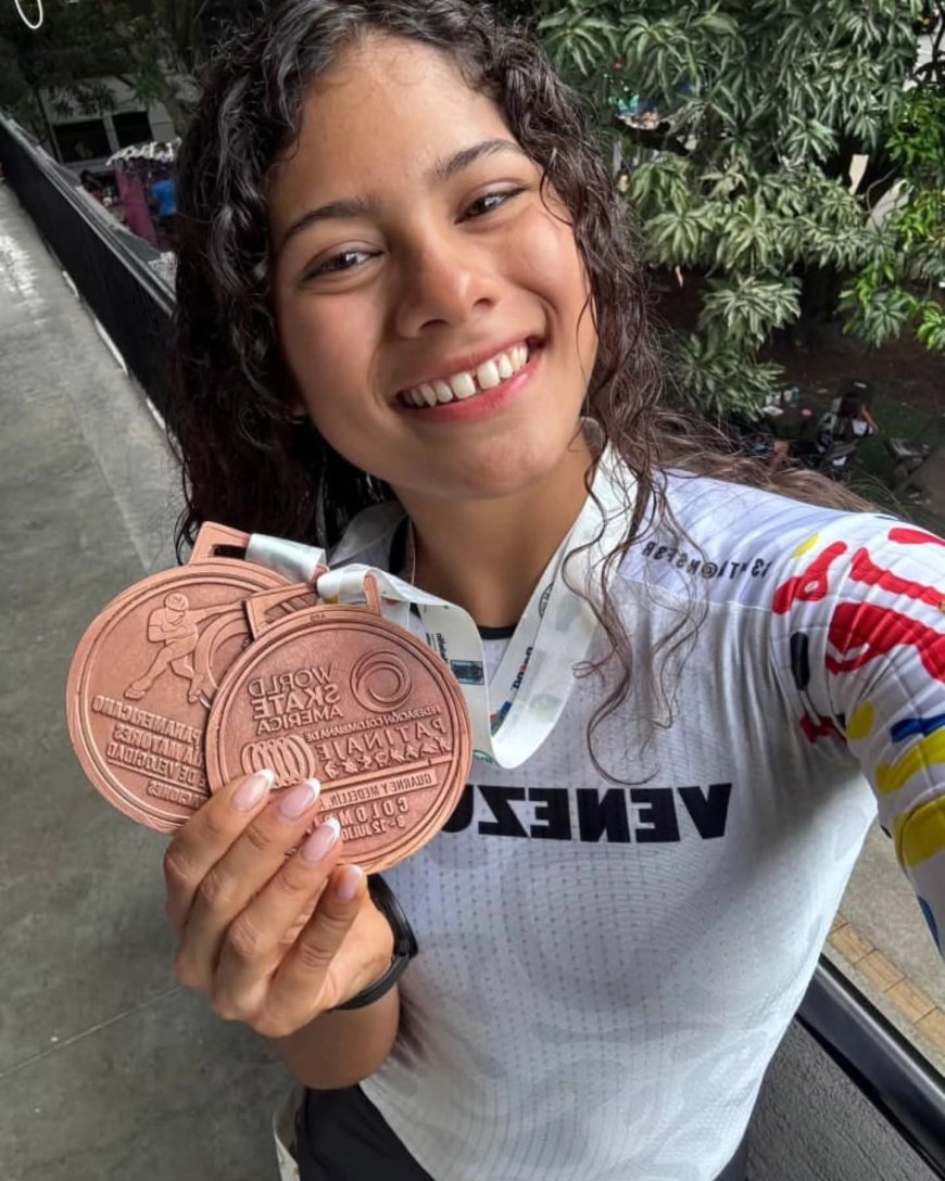 COLOMBIA: Barinesa Nelly Fernández brilló en Panamericano de Patinaje