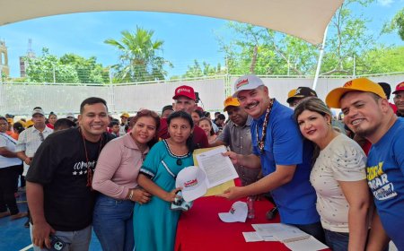 Gobernador Caldera entrega financiamiento a 156 circuitos comunales