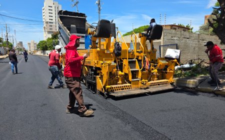 Di Martino ataca la desastrosa vialidad de Maracaibo con mil toneladas de asfalto