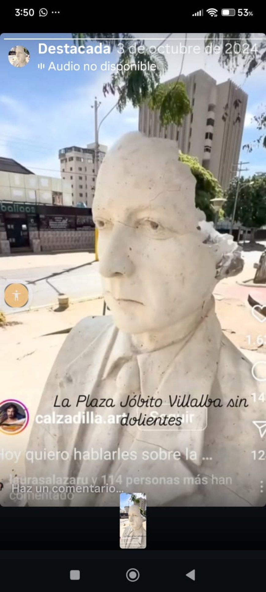 Di Martino sigue solucionando problemas en la calle: Ordenó rescatar la plaza Jóvito Villalba