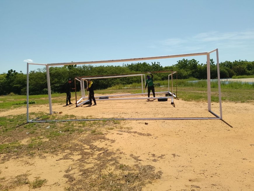 Escuela de Fútbol Alianza Zuliana y la Dirección de Deportes de LUZ recuperan la cancha Elsa  Antúnez
