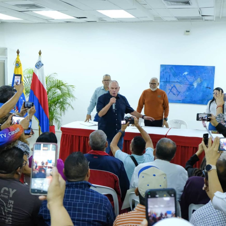 Di Martino certificó validez a cuatro sindicatos de la Alcaldía de Maracaibo