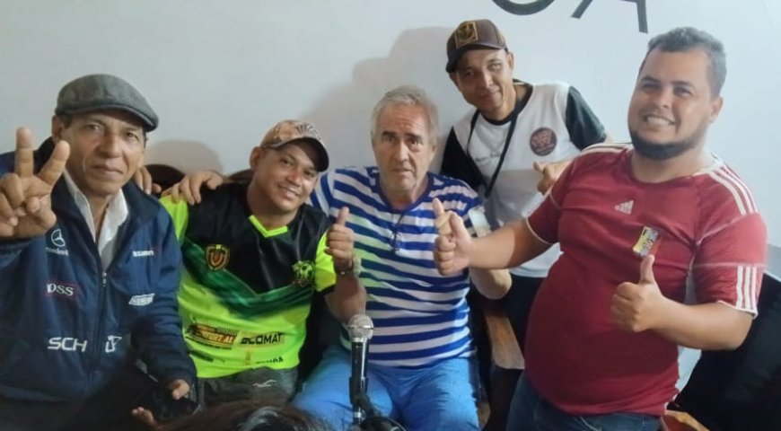 Invitados de lujo en Omega 102.5 FM de Barinas antes del Venezuela-Colombia 