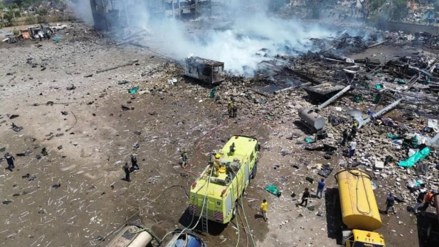 Controlado el incendio de la explosión: No hay muertos, se atiende a 20 heridos