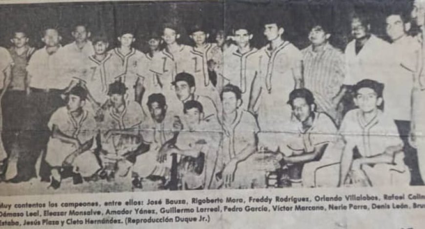 Hace 63 años béisbol juvenil zuliano se cubrió de gloria