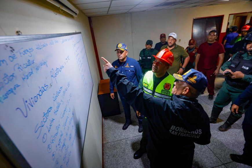Gobierno Bolivariano instala equipo para atender afectados por explosión de fábrica en San Francisco