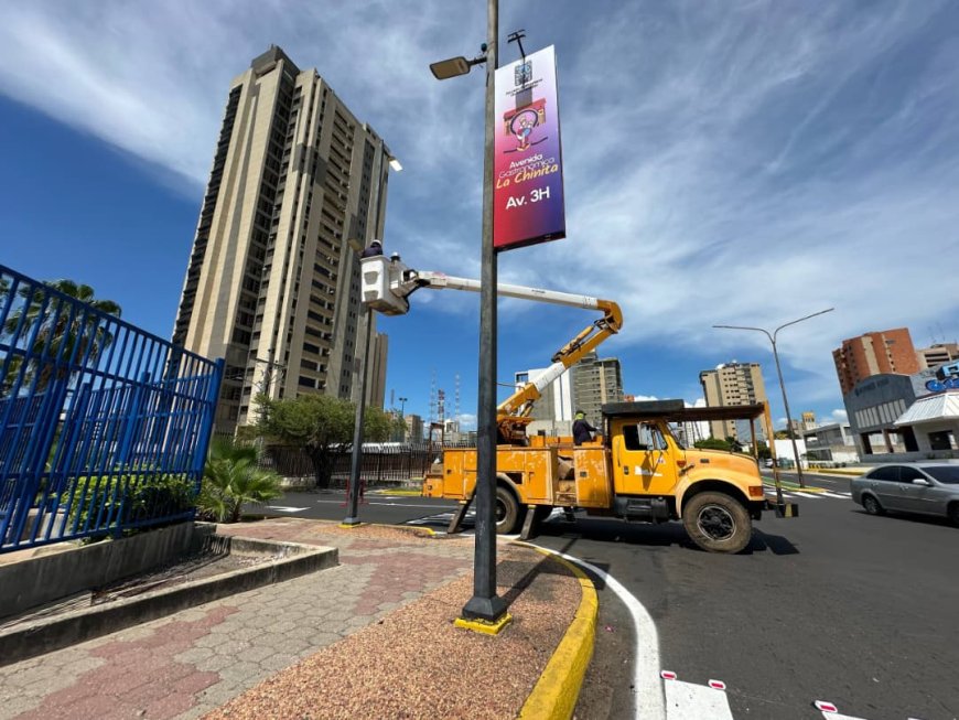 Di Martino iluminó otros 4 kilómetros de alumbrado público de Maracaibo