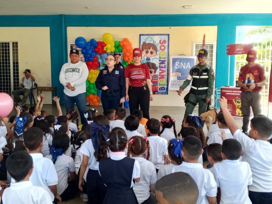 Gobernación del Zulia y Frente Preventivo inician nuevo año escolar con abordaje en la E.B.N. San Francisco.