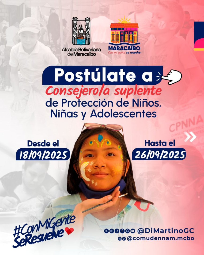 Alcaldía de Maracaibo inició proceso de selección para nuevos consejeros de protección de niños, niñas y adolescentes