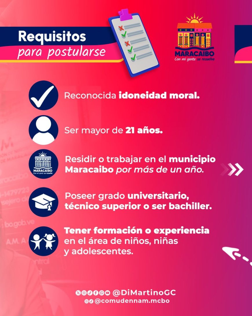 Alcaldía de Maracaibo inició proceso de selección para nuevos consejeros de protección de niños, niñas y adolescentes