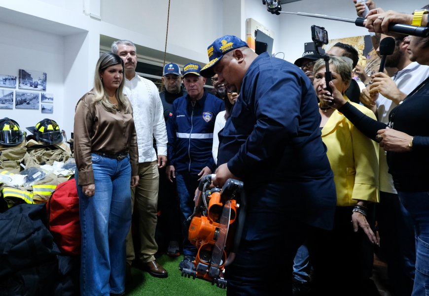 Di Martino dotó con alta tecnología a los Bomberos de Maracaibo 