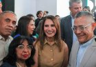 Ana Clara Barboza de Di Martino acompañó al Ministro de Cultura en la Filven