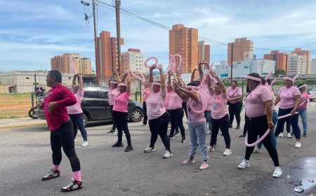 MARACAIBO: Una bailoterapia de la Dirección de Seguridad a la prevención del cáncer de mama