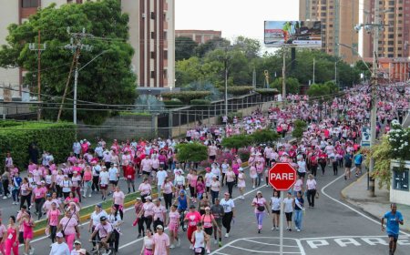 Maracaibo se vistio de rosa en la  25° Caminata por la Vida de FAMAC