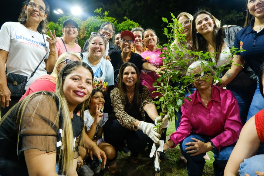 Ana Clara de Di Martino: “Recuperamos plazas y arborizamos la ciudad para el disfute de la familia”