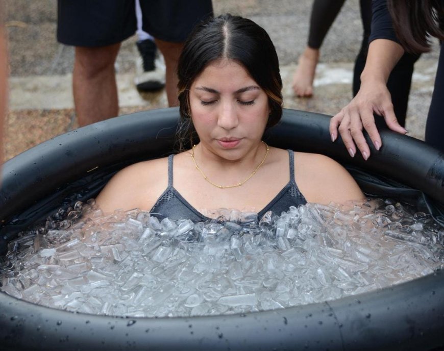 Crioterapia y respiración consciente en la Ciclovía 