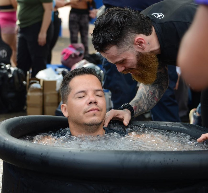 Crioterapia y respiración consciente en la Ciclovía 