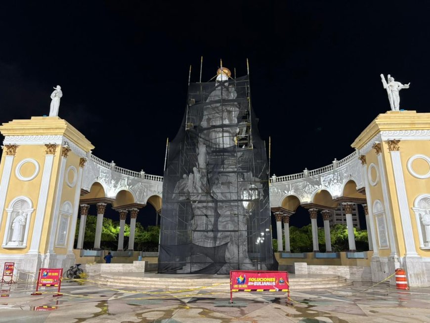El Monumento a La Chinita renovado para la Bajada de la Virgen