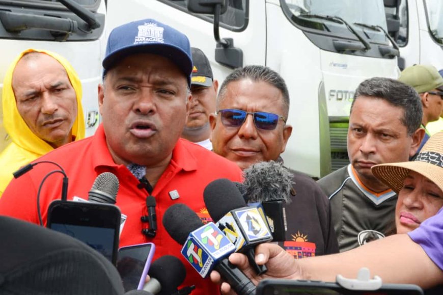 Joemel Robles: “60 camiones más para recolección de basura llegan en noviembre a Maracaibo”