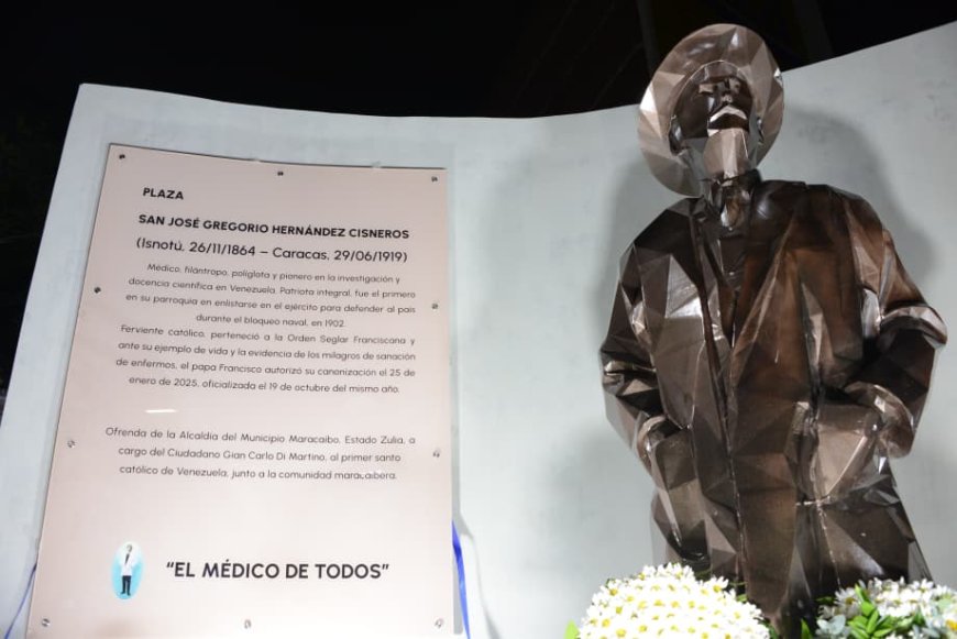 La Plaza San José Gregorio Hernández, tributo a la fe y devoción