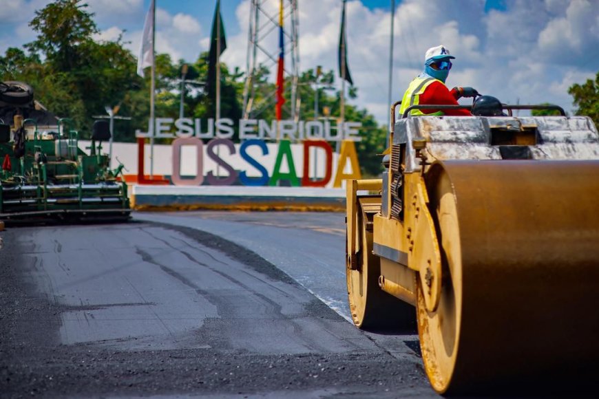 Gobernador Caldera arrancó Plan Estadal de Vialidad en Jesús Enrique Lossada