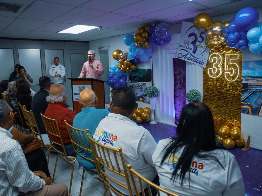 Gobernador Caldera destacó logros hídricos en los 35 años de Hidrolago