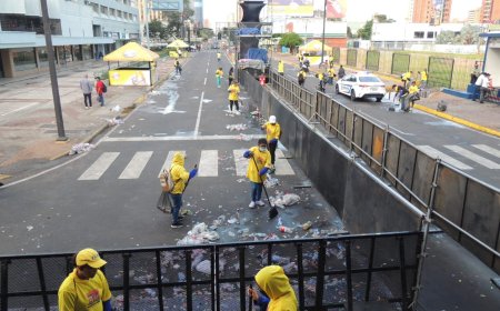 MARACAIBO: Alcaldía activó operativos de limpieza permanente en la feria.