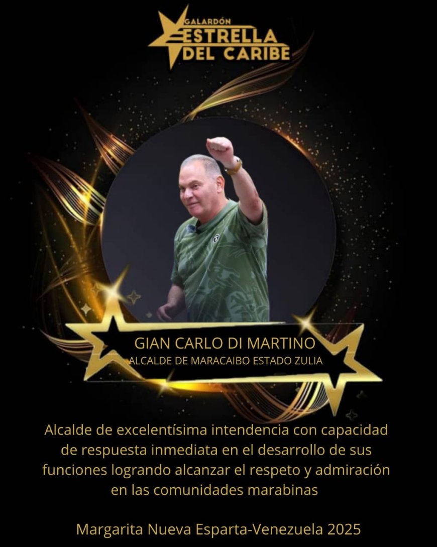 Galardón Estrella del Caribe para Caldera, Di Martino y Soto