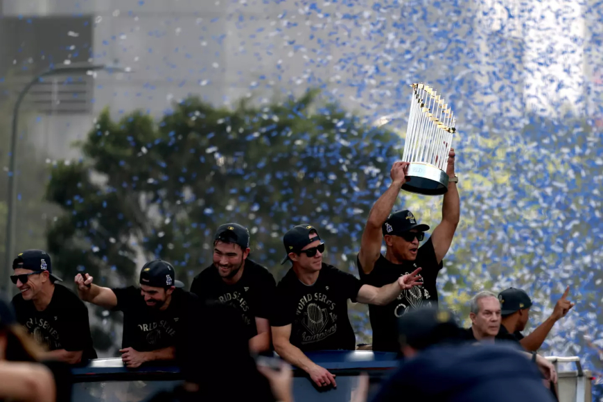 FIESTA EN LOS ANGELES: Los bicampeones celeberaron a lo grande