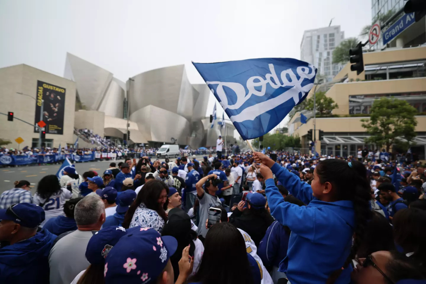 FIESTA EN LOS ANGELES: Los bicampeones celeberaron a lo grande