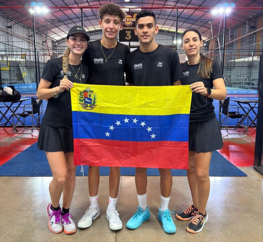 Padel vinotinto inició con buen pie el Panamericano de Argentina 
