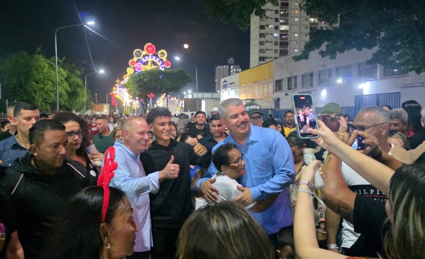 El titilar nocturno que alegra la ciudad: Marabinos colmaron Bella Vista en el encendido
